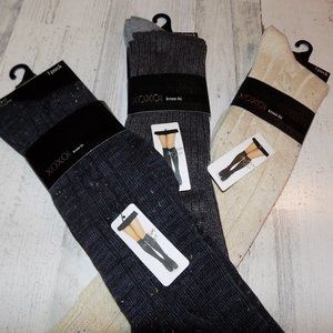 NWT XOXO Knee-Hi Knee High Legwear Socks ~ 3 Pairs